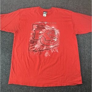 Vintage Kansas City Chiefs Pro Player T-Shirt XXL Red Feather Graphic NFL